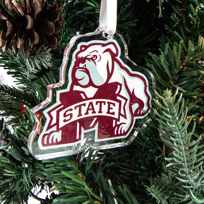 Mississippi State Bulldogs  - M State Bulldog Ornament & Bag Tag