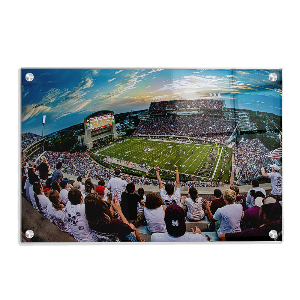 Mississippi State Bulldogs - Fisheye View - College Wall Art #Canvas