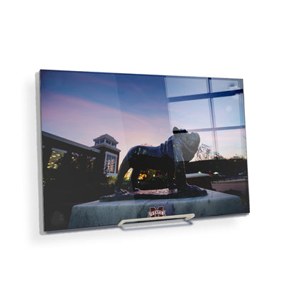 Mississippi State Bulldogs - Bully Statue Colvard Union Sunset - College Wall Art #Acrylic Mini