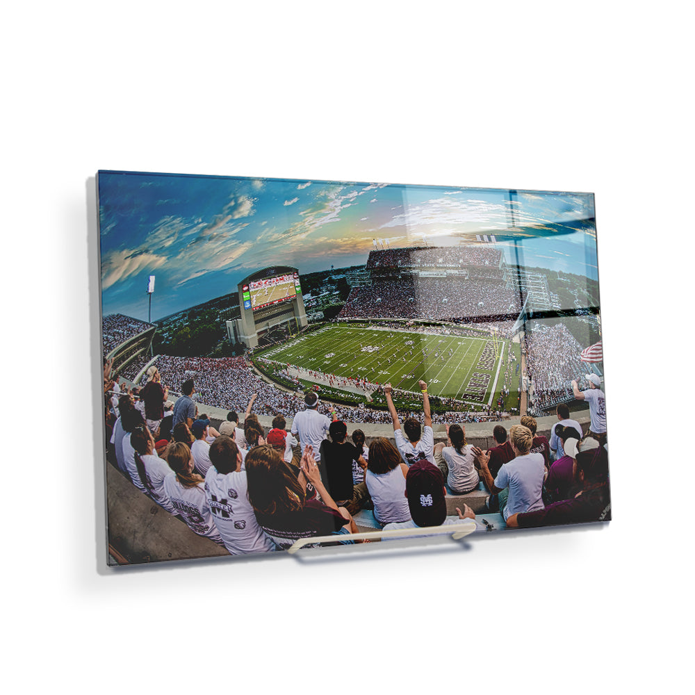 Mississippi State Bulldogs - Fisheye View - College Wall Art #Canvas