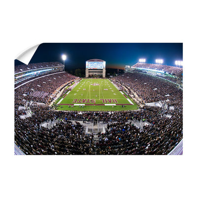 Mississippi State Bulldogs - Davis Wade Stadium Sunset - College Wall Art #Wall Decal