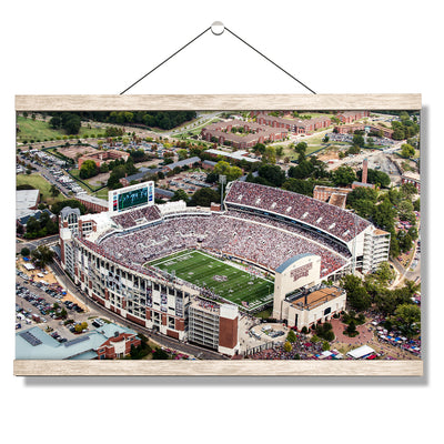 Mississippi State Bulldogs - Aerial Davis Wade Stadium - College Wall Art #Hanging Canvas