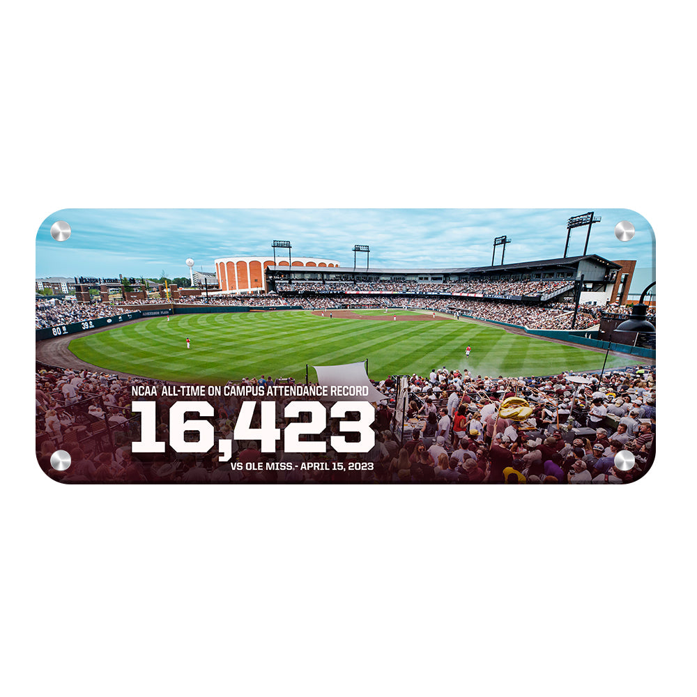 Mississippi State Bulldogs - Record Mississippi State Panoramic - College Wall Art #Canvas