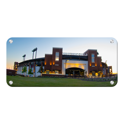 Mississippi State Bulldogs - Dudy Noble Field Sunrise Panoramic - College Wall Art #Metal