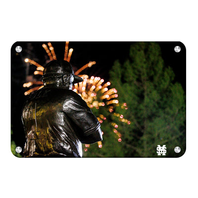 Mississippi State Bulldogs - Polk Fireworks - College Wall Art #Metal