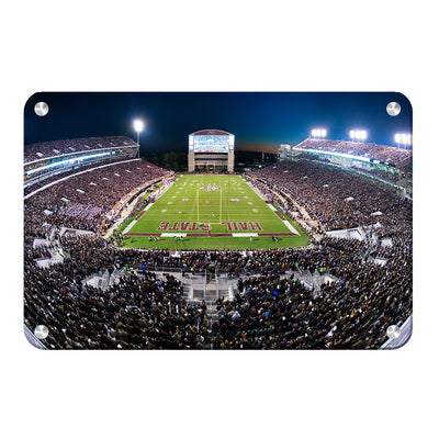 Mississippi State Bulldogs - Davis Wade Stadium Sunset - College Wall Art #Metal