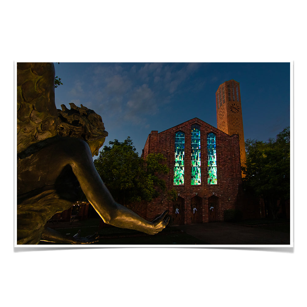 Mississippi State Bulldogs - The Chapel's Angel - College Wall Art #Canvas