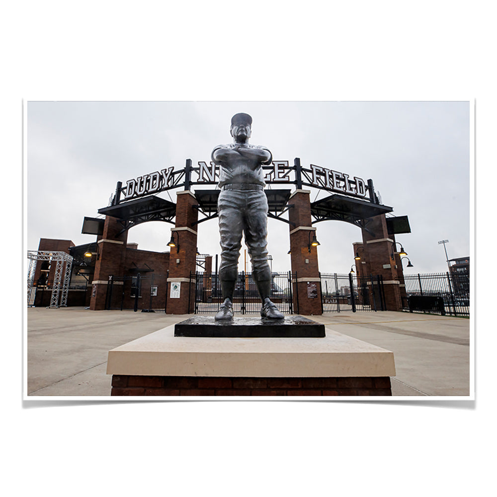 Mississippi State Bulldogs - Ron Polk Statue - College Wall Art #Canvas