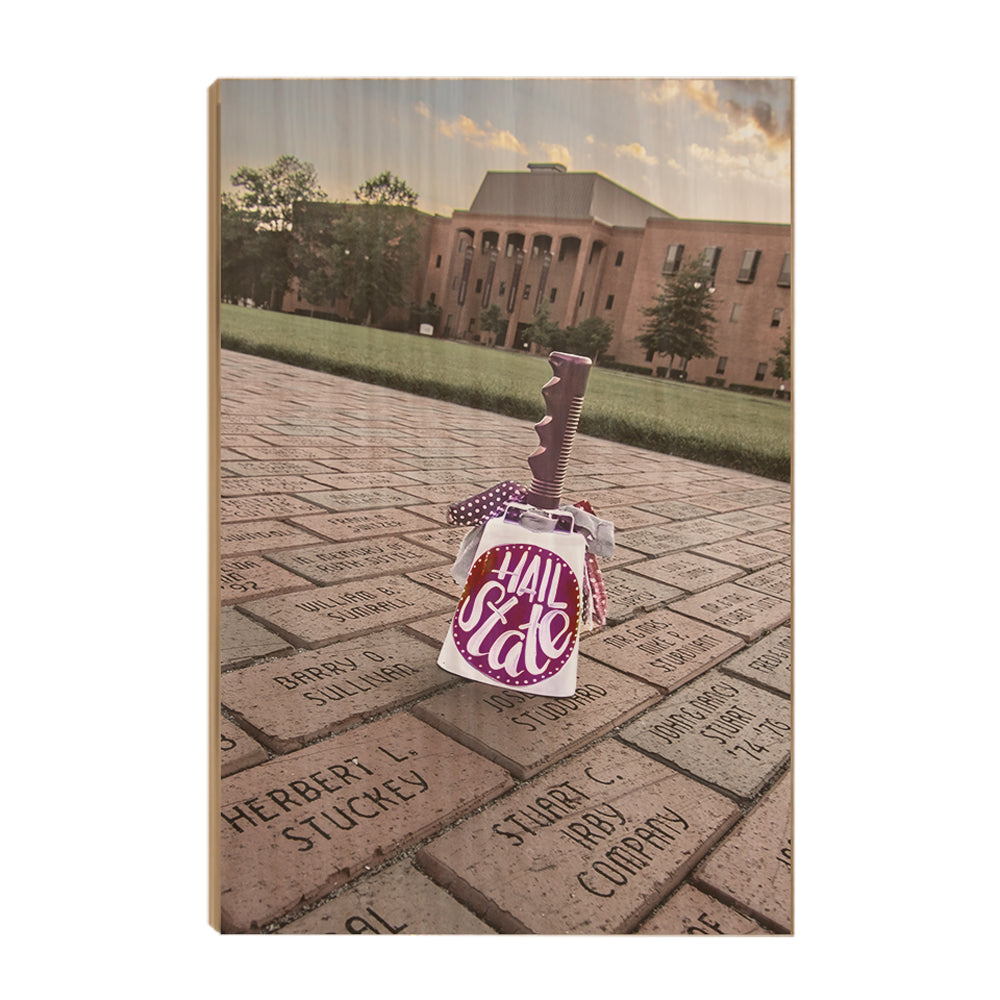 Mississippi State Bulldogs - Hail State Cowbell - College Wall Art #Canvas