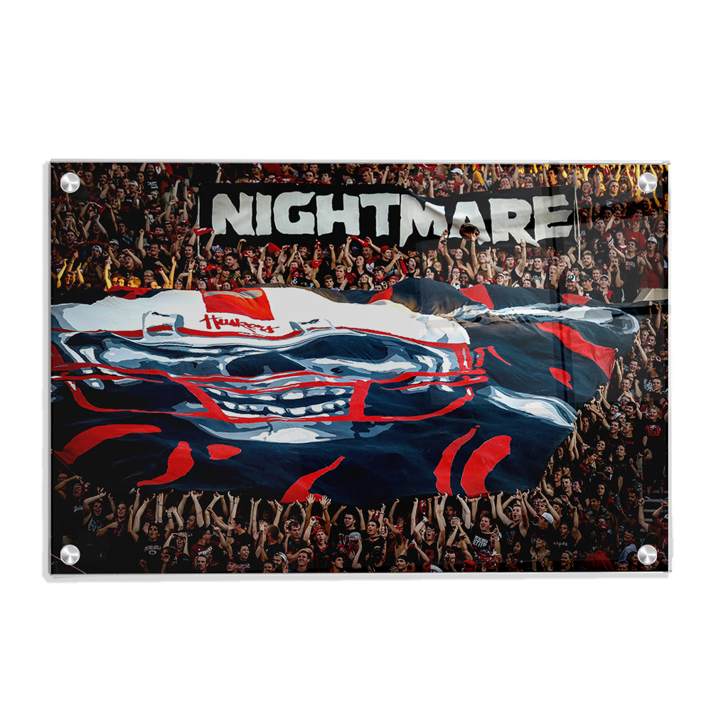 Nebraska Cornhuskers - Nightmare - College Wall Art #Canvas