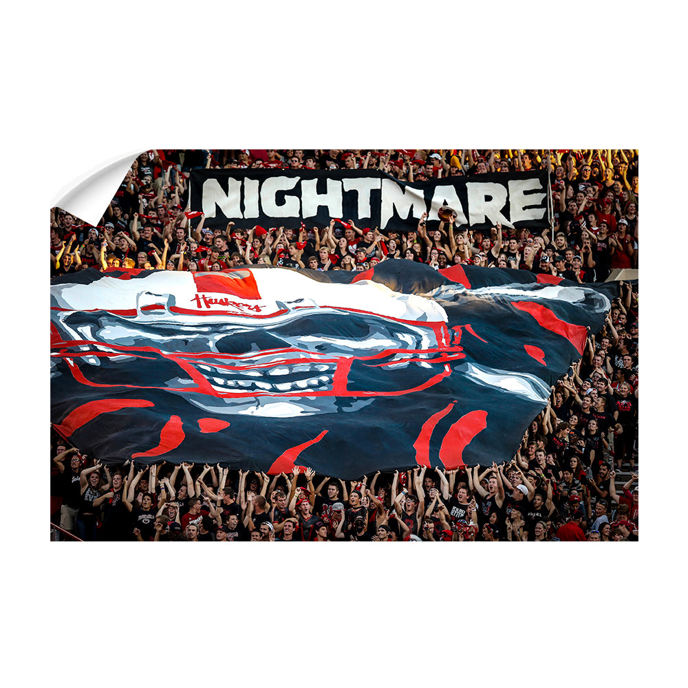 Nebraska Cornhuskers - Nightmare - College Wall Art #Canvas