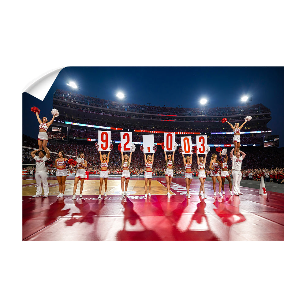 Nebraska Cornhuskers - 92,003 - College Wall Art #Canvas