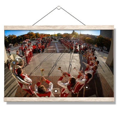 Nebraska Cornhuskers - The Pride of All Nebraska Trumpets - College Wall Art #Hanging Canvas