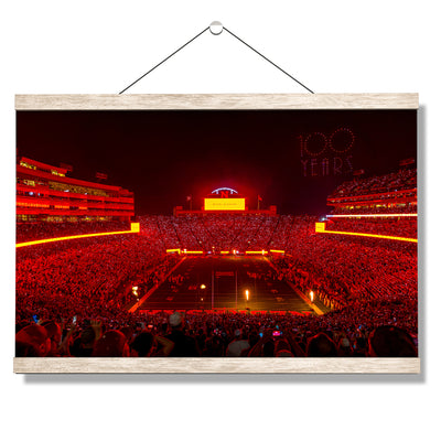 Nebraska Cornhuskers - 100 Years - College Wall Art #Hanging Canvas