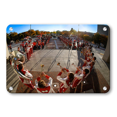 Nebraska Cornhuskers - The Pride of All Nebraska Trumpets - College Wall Art #Metal