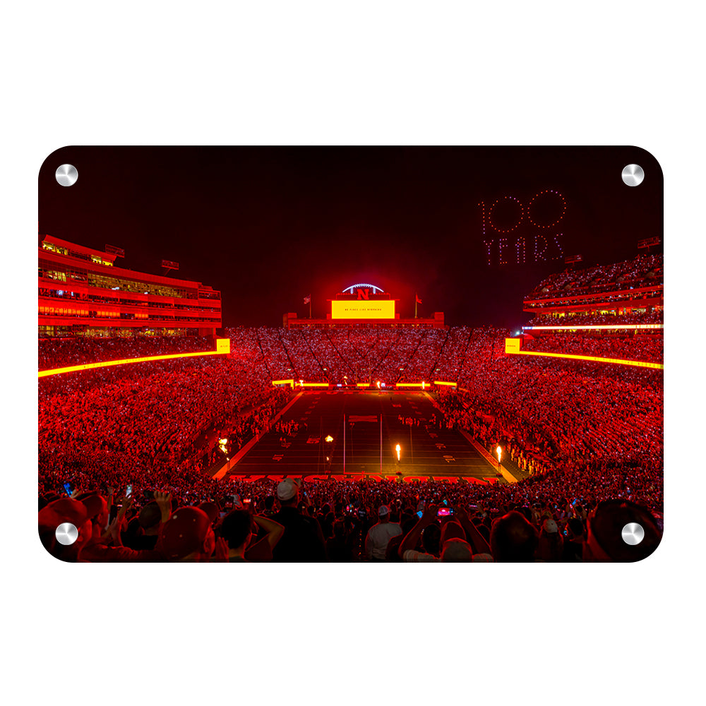 Nebraska Cornhuskers - 100 Years - College Wall Art #Canvas