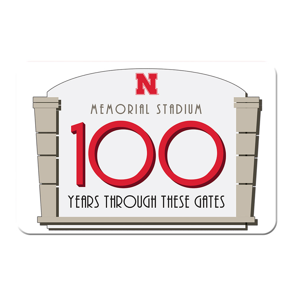 Nebraska Cornhuskers - Memorial Stadium 100 Years Through These Gates - College Wall Art #Canvas