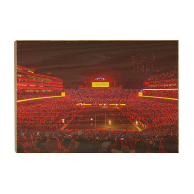 Nebraska Cornhuskers - 100 Years - College Wall Art #Wood