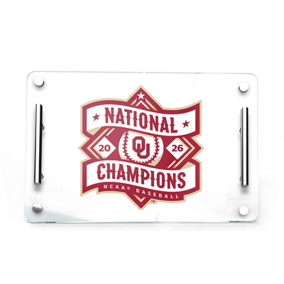 Oklahoma Sooners - Oklahoma Sooners Baseball National Champions Logo Charcuterie Tray