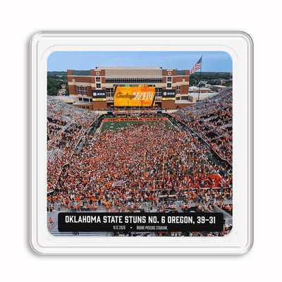 Oklahoma State Cowboys -  Oklahoma State Stuns No. 6 Oregon Drink Coaster