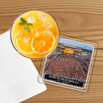 Oklahoma State Cowboys -  Oklahoma State Stuns No. 6 Oregon Drink Coaster