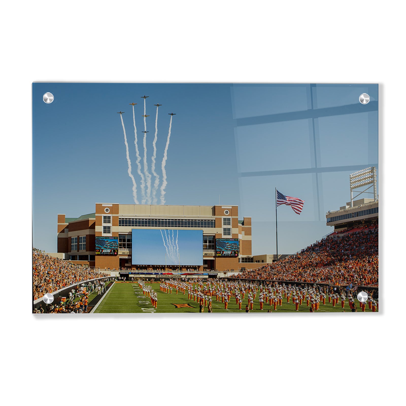 Oklahoma State Cowboys - OSU Flyover - College Wall Art #Canvas