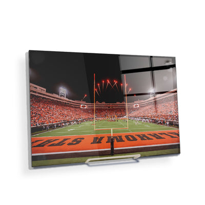 Oklahoma State Cowboys - Boone Pickens Stadium from the End Zone - College Wall Art #Acrylic Mini