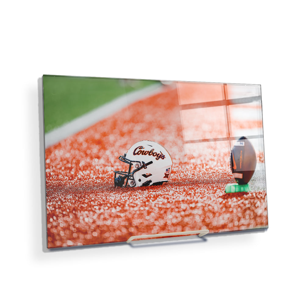 Oklahoma State Cowboys - OSU Helmet - College Wall Art #Canvas