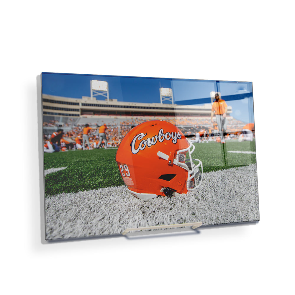 Oklahoma State Cowboys - Cowboys Football Helmet - College Wall Art #Canvas