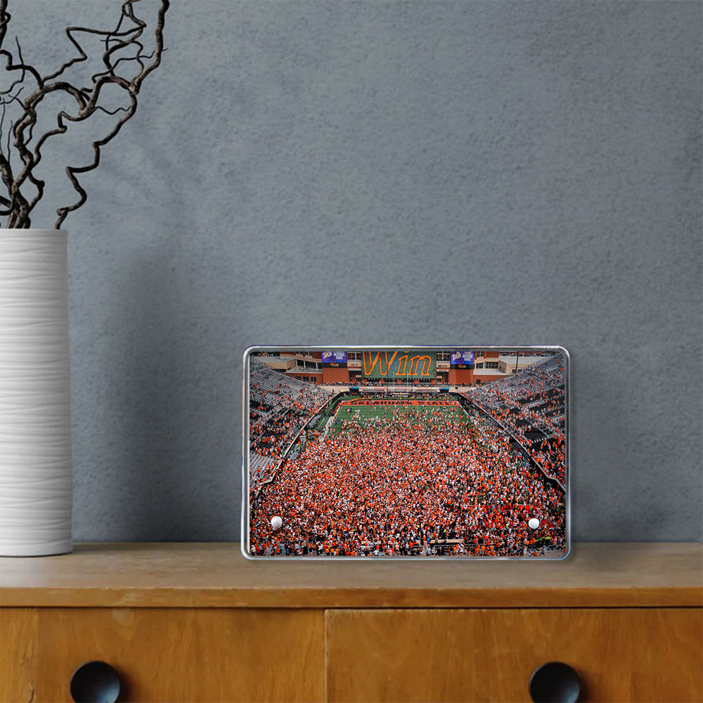 Oklahoma State Cowboys - Oklahoma State Win Storm the Field - College Wall Art #Canvas