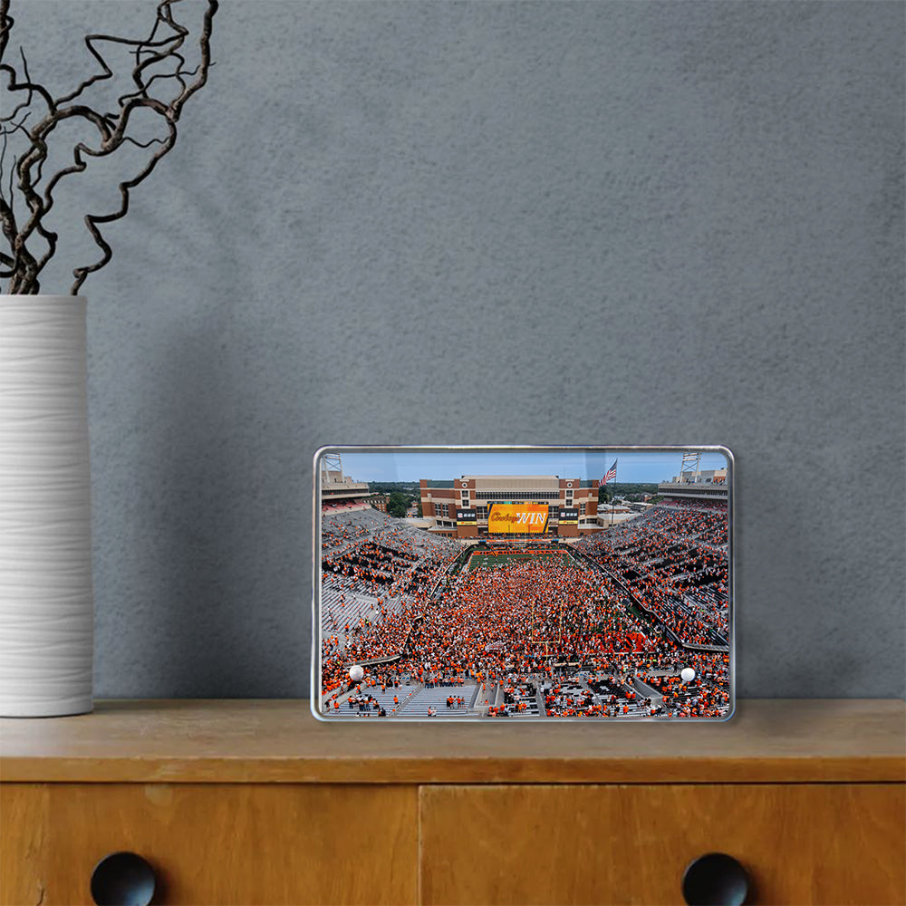 Oklahoma State Cowboys - Cowboys Win Stun Oregon - College Wall Art #Canvas