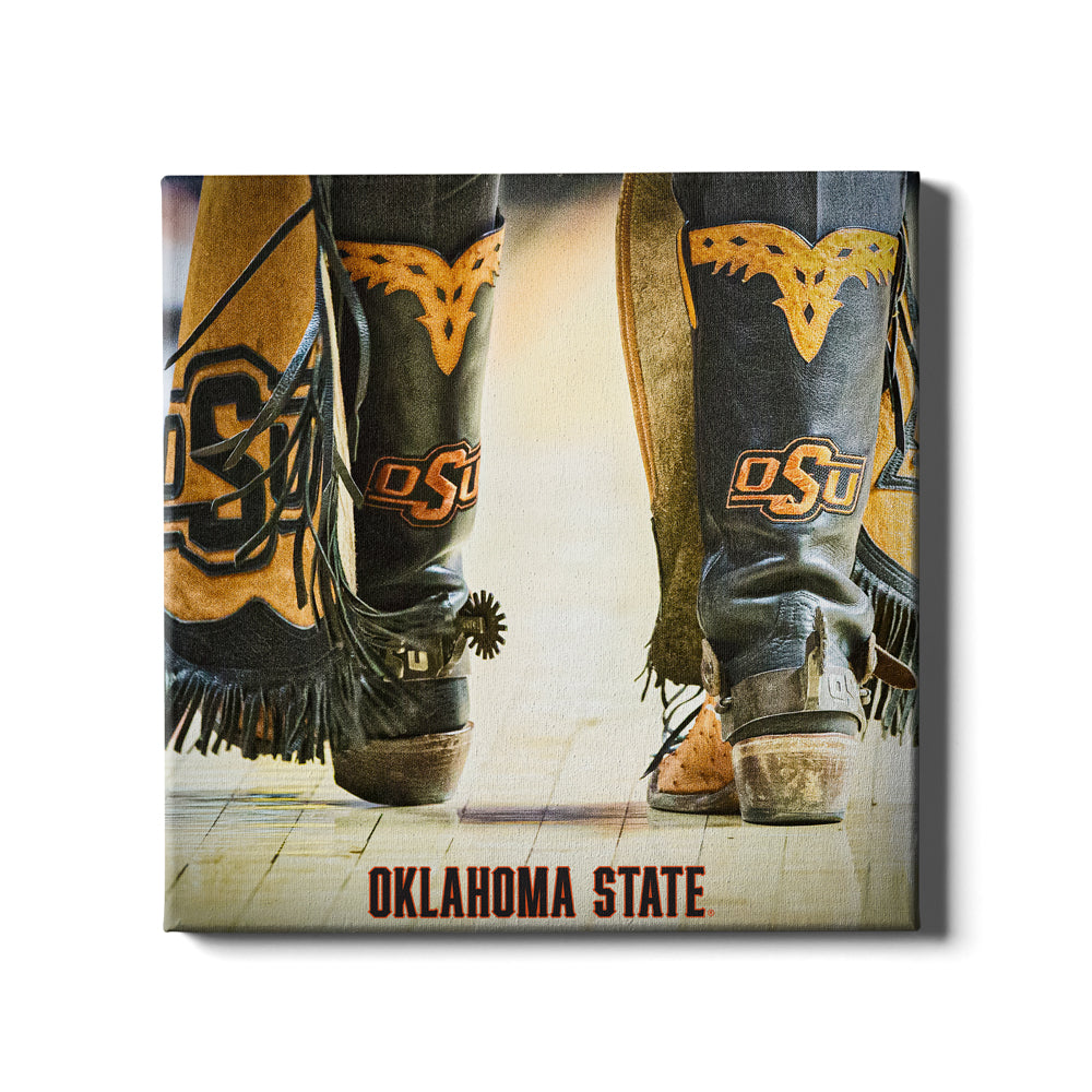 Oklahoma State Cowboys - OSU Boots - College Wall Art #Canvas