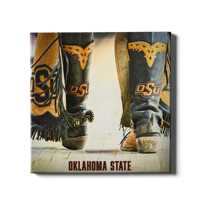 Oklahoma State Cowboys - OSU Boots - College Wall Art #Canvas