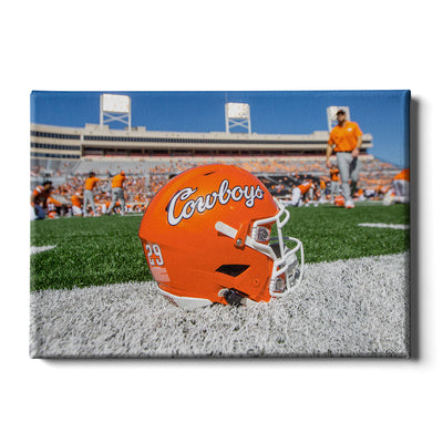 Oklahoma State Cowboys - Cowboys Football Helmet - College Wall Art #Canvas