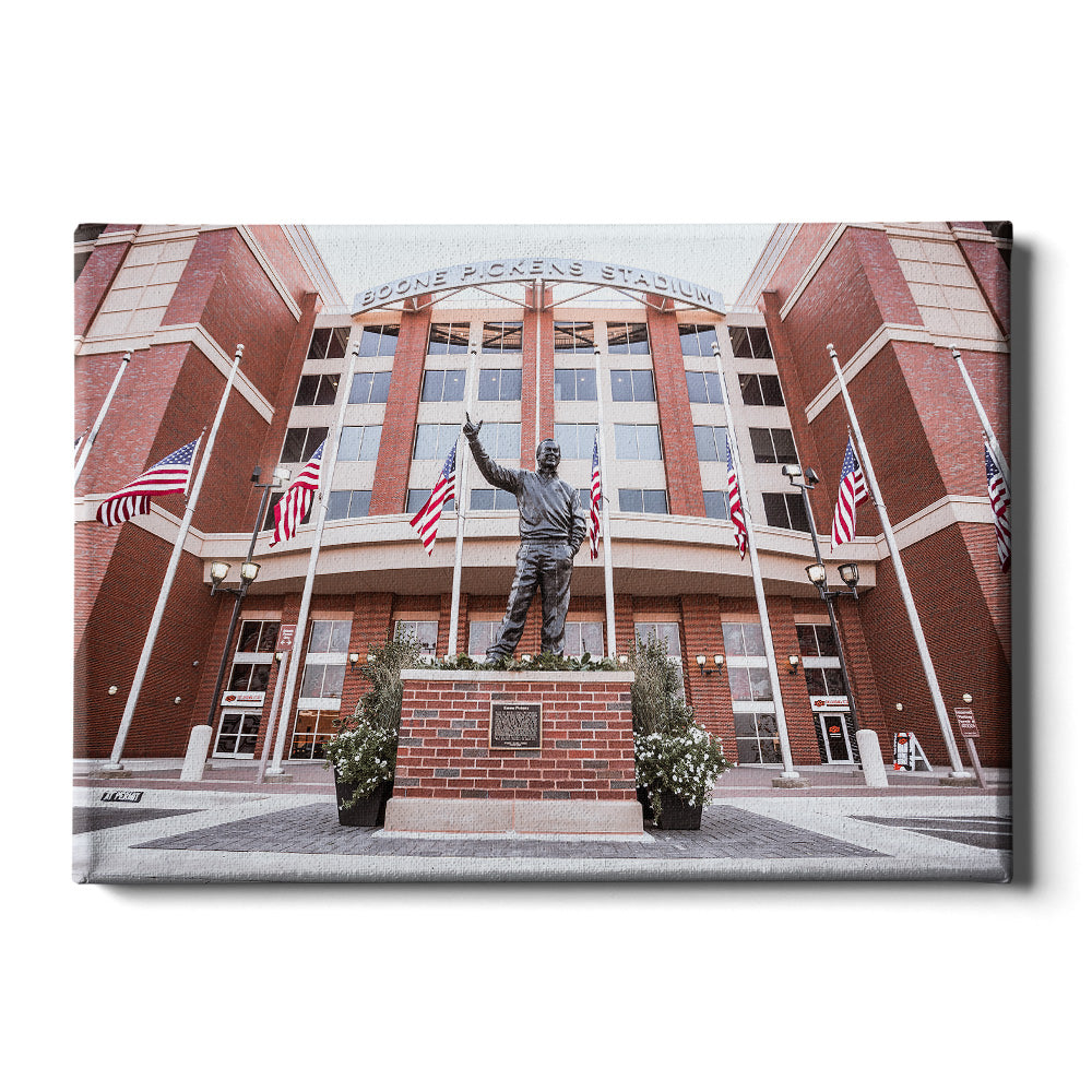 Oklahoma State Cowboys - Boone Pickens - College Wall Art #Canvas