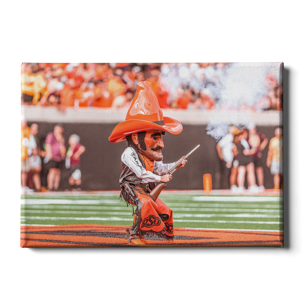 Oklahoma State Cowboys - Pistol Pete - College Wall Art #Canvas