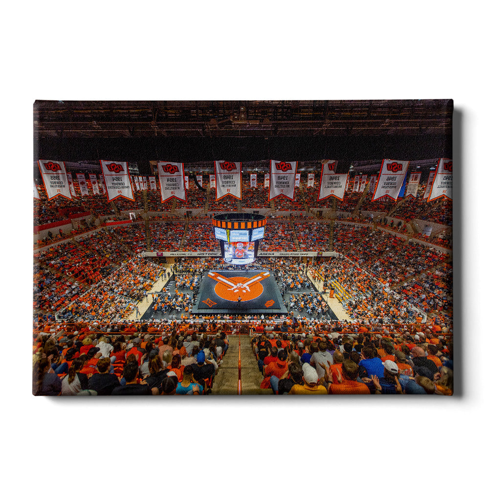Oklahoma State Cowboys - OSU Wrestling - College Wall Art #Canvas