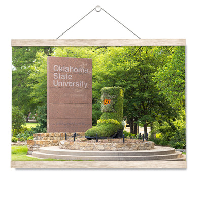 Oklahoma State Cowboys - OSU Boot Topiary - College Wall Art #Hanging Canvas