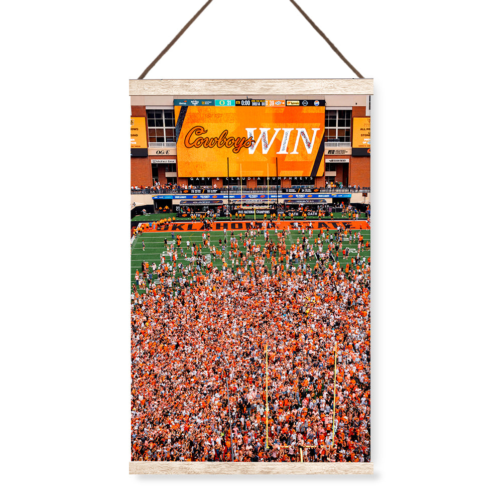 Oklahoma State Cowboys - Oklahoma State Cowboys Win - college wall art #canvas