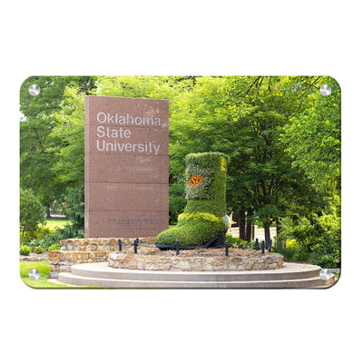 Oklahoma State Cowboys - OSU Boot Topiary - College Wall Art #Metal