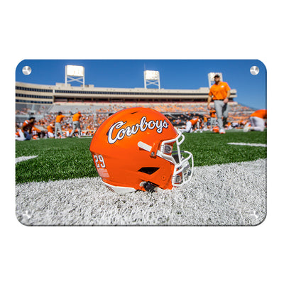 Oklahoma State Cowboys - Cowboys Football Helmet - College Wall Art #Metal
