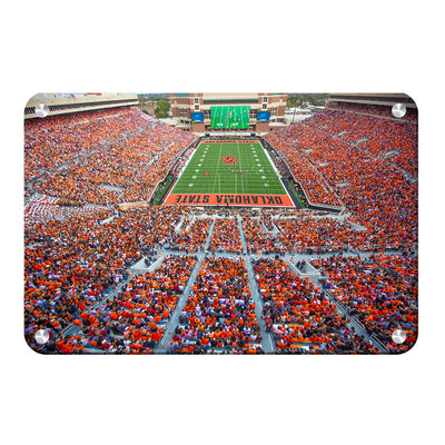 Oklahoma State Cowboys - OSU Orange Out - College Wall Art #Metal