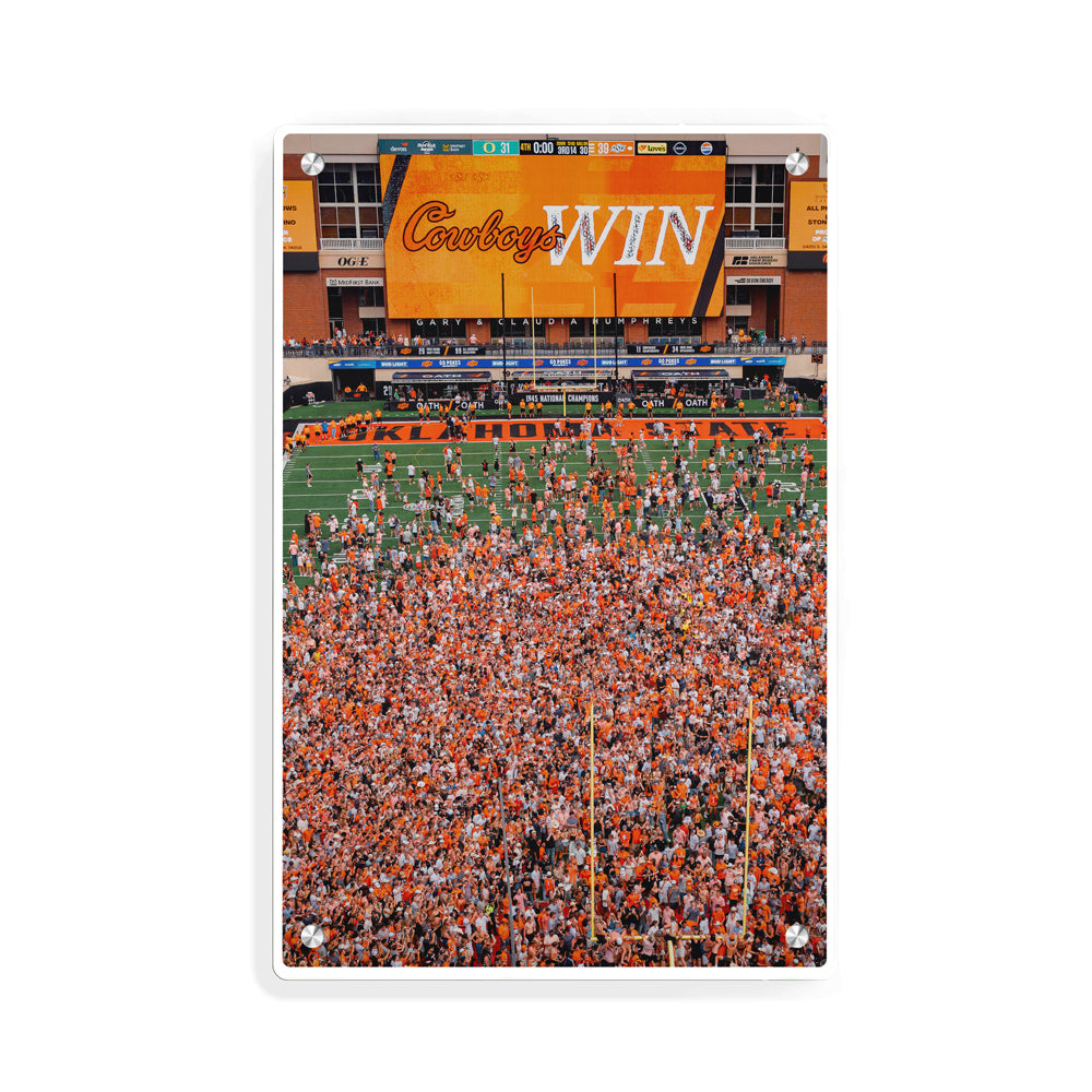 Oklahoma State Cowboys - Oklahoma State Cowboys Win - college wall art #canvas
