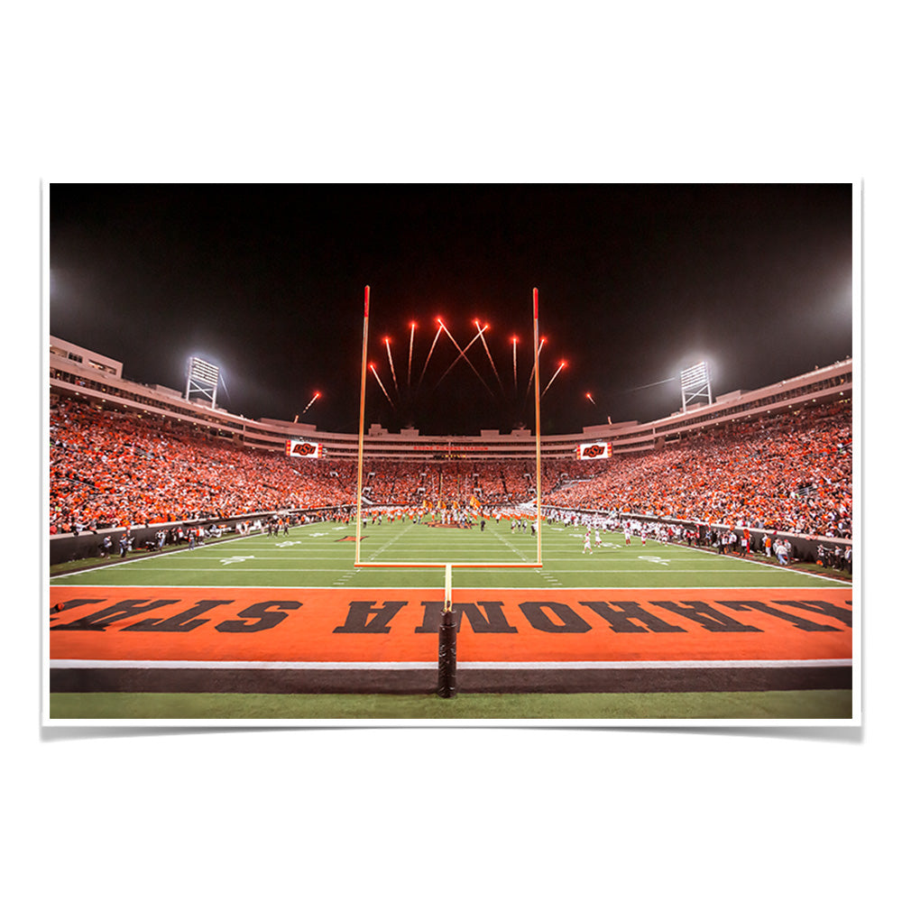 Oklahoma State Cowboys - Boone Pickens Stadium from the End Zone - College Wall Art #Canvas