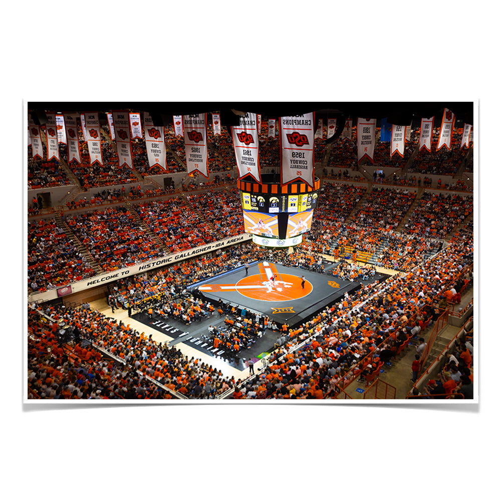 Oklahoma State Cowboys - Gallagher-Iba Arena - College Wall Art #Canvas