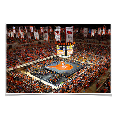 Oklahoma State Cowboys - Gallagher-Iba Arena - College Wall Art #Poster