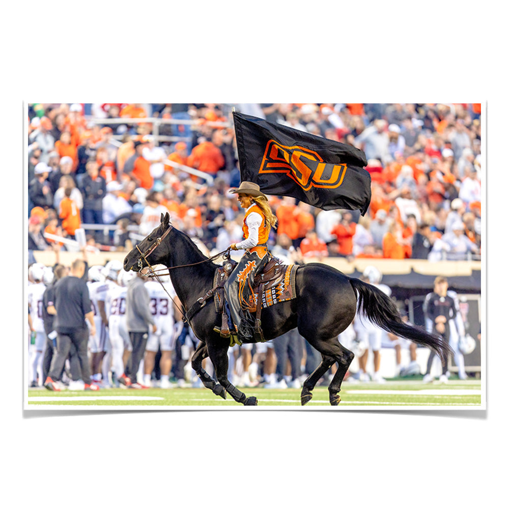 Oklahoma State Cowboys - Spirit Rider - College Wall Art #Canvas