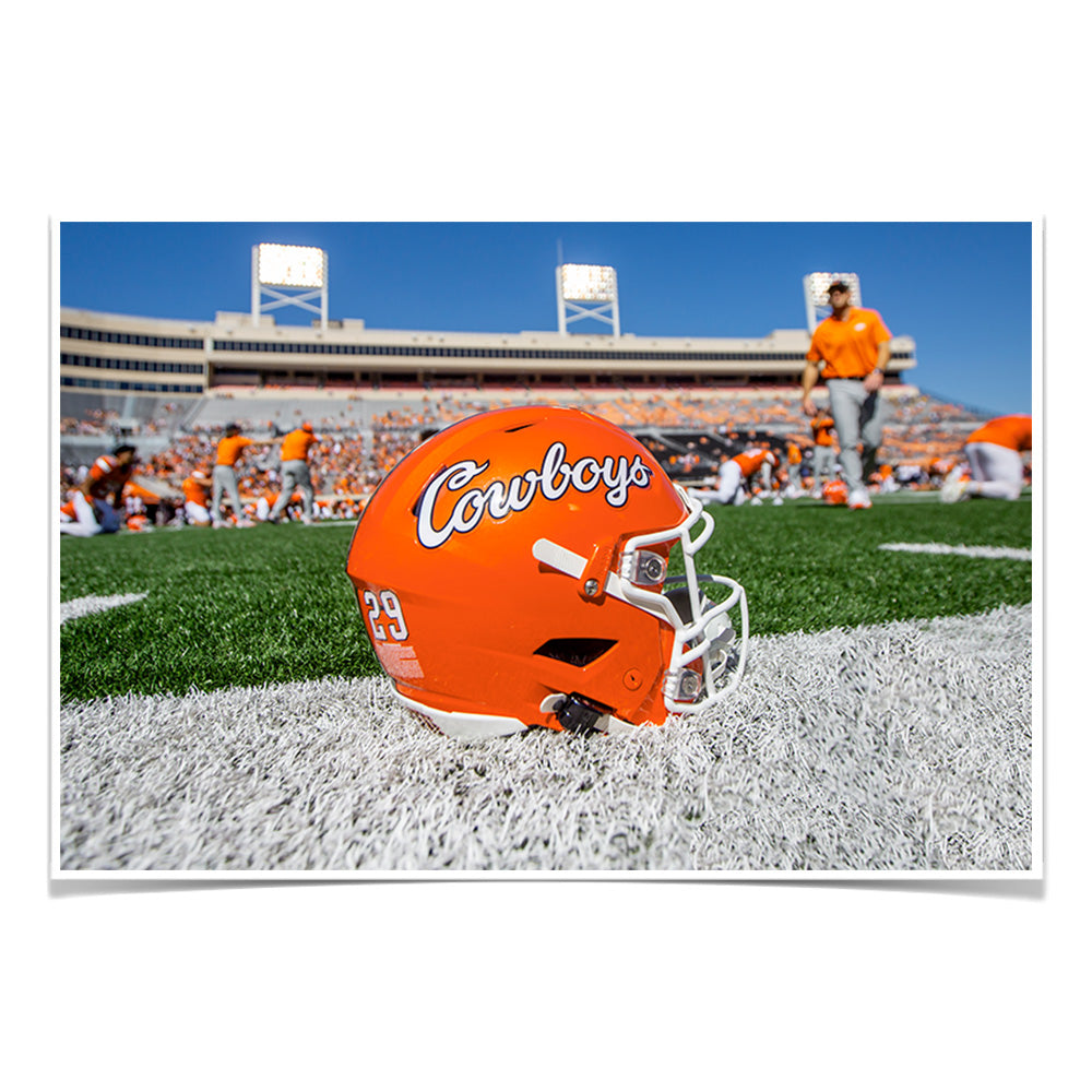 Oklahoma State Cowboys - Cowboys Football Helmet - College Wall Art #Canvas