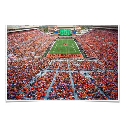Oklahoma State Cowboys - OSU Orange Out - College Wall Art #Photo Poster