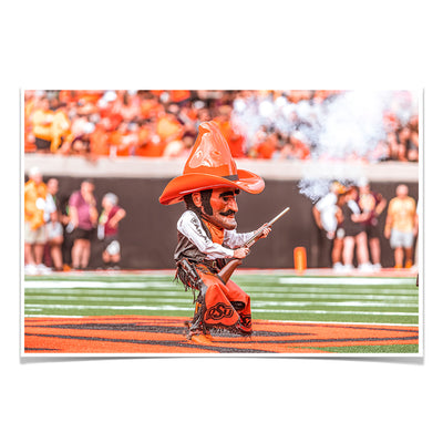 Oklahoma State Cowboys - Pistol Pete - College Wall Art #Photo Poster